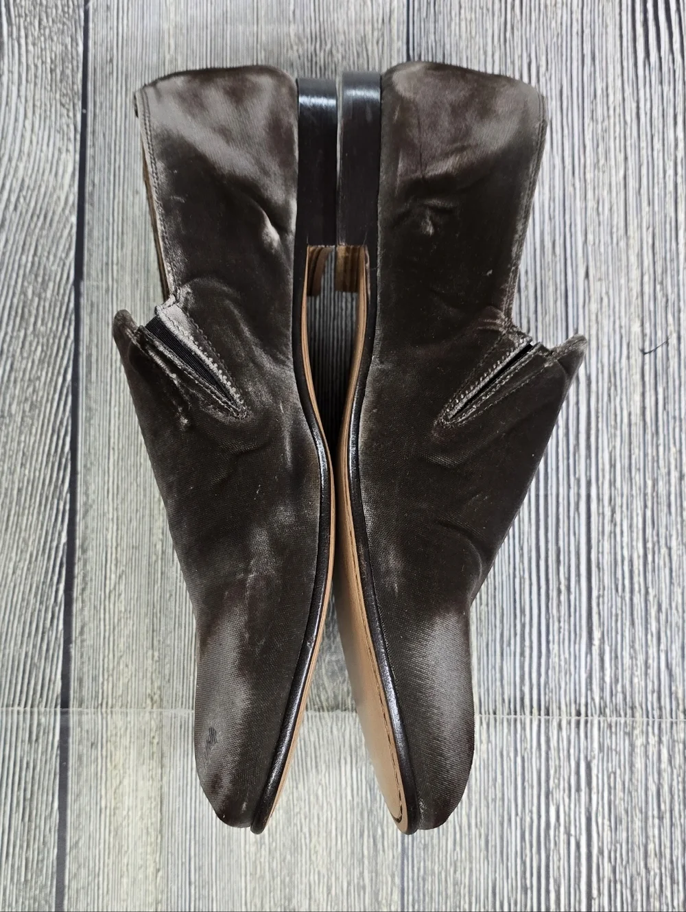 John Varvatos New Venice Distressed Velvet Loafers